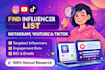 do instagram influencer research and lead generation