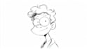 draw simple cartoon line art illustration