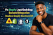 fix shopify liquid code bugs backend connect shopify to whop checkout page etsy