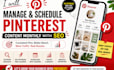 manage and schedule your pinterest content monthly with SEO