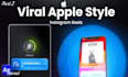 apple UI editing style and motion graphics