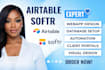 setup airtable database softr wbapp airtable automation and client portal