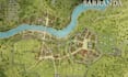 do custom map design vector map illustration city hand drawn and cartography map