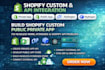 build shopify custom private public app fix headless hydrogen API integration