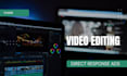 edit direct response creatives with retention and conversion