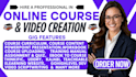 do online course creation, teacher script, certification course for schools