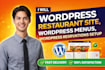 wordpress restaurant site, wordpress menus, wordpress reservations setup