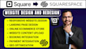 square website design square online store seo redesign squarespace square design