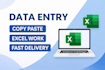 ill do professional data entry, copy typing and web research