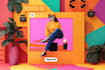 direct visual style for social media content