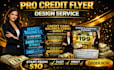 design high converting credit repair flyer