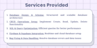 design a scalable, secure and high performance database