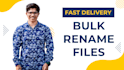 bulk rename files professionally with high accuracy in 24 hours