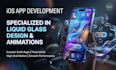 develop ios app with liquid glass design and animations
