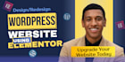 design or redesign wordpress elementor business website redesign godaddy website