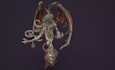 make 3d scp style creature,cosmic horror,alien monster,stylized props,stl statue