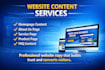 write high converting website content and landing page copy