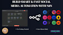 build n8n automation workflows for social media