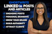 ghostwrite engaging linkedin posts for thought leadership and leads