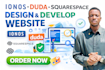 design ionos website develop ionos website webshop duda squarespace website