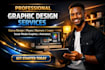 design canva banner flyer logo graphics design animation design