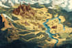 fantasy map illustration dnd map tolkien board game