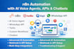 setup and fix n8n automation, vapi ai, whatsapp API and twilio