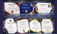 create professional certificate design with photo