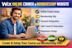 create wix online course website, membership site, sales funnel and wordpress