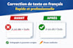 proofread and correct french text
