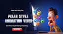 make high quality  3d pixar style animation