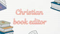 christian book editor KDP formatting and manuscript critique