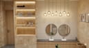 design modern bedroom with 3d render