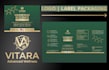 luxury modern label and branding design