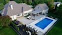 3d backyard landscape design rendering, pergola patio design 3d pool rendering