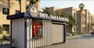design facade restaurant, outdoor cafe, coffeeshop model, lounge area,bar render