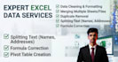 clean, format, merge, split excel data