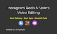 edit all cricket videos and others