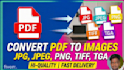 convert image to PDF or PDF to image professionally