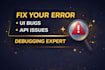 fix your angular, react, js bugs fast, free revisions