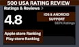 apple store rating 500 android install users rating review