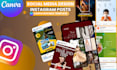 design high converting instagram facebook linkedin posts