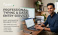 do fastest data entry, copy paste and web research