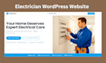 design an electrician wordpress website to get more leads