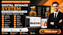 create or develop digital signage system with yodeck optisigns or custom cms