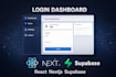 develop a professional web application with authentication