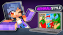 design minecraft thumbnail in 8h