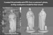 design custom saint and religious statues for 3d printing stl 3mf