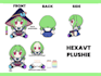 design custom plushie reference sheet stuffed animal character ych concept
