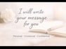 write heartfelt, personalized messages, captions, and emotional content